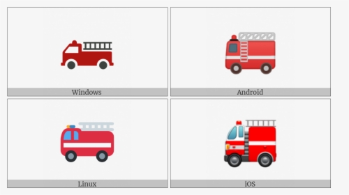 Fire Engine On Various Operating Systems - Commercial Vehicle, HD Png Download, Transparent PNG