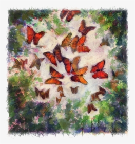 Butterflies - Watercolor Paint, HD Png Download, Transparent PNG