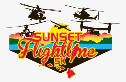 Sunset Flight Line 5k - Helicopter Rotor, HD Png Download, Transparent PNG