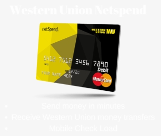 Western Union Netspend - Western Union, HD Png Download, Transparent PNG