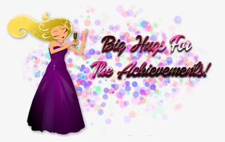 Big Hugs For The Achievements Png Image Download - Illustration, Transparent Png, Transparent PNG