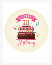 Simple Happy Birthday Cake, HD Png Download, Transparent PNG