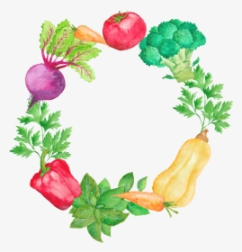 Color Pintado A Mano Cartoon Vegetales Cocina Png Transparente - Vegetable, Png Download, Transparent PNG