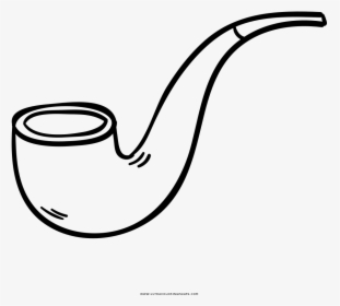 Tobacco Pipe Coloring Page - Cachimbo Para Colorir, HD Png Download, Transparent PNG