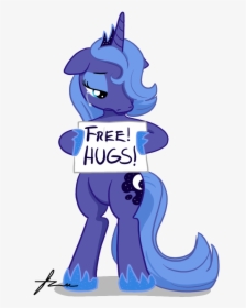 Alicorn Artist Furboz Bipedal Crying Hugs - Princess Luna Meme, HD Png Download, Transparent PNG
