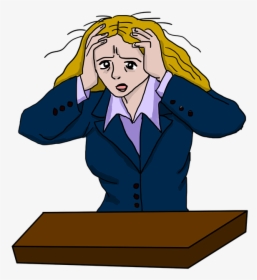 Stressed Woman, Stress, Stressed, Tension, Pressure - Stress Girl Png, Transparent Png, Transparent PNG
