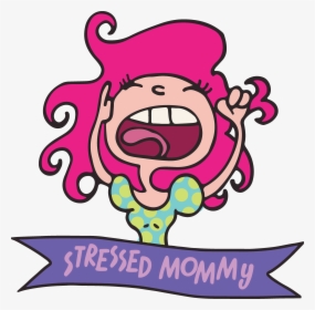 Transparent Stressed Png - Stressed Mom Clip Art, Png Download, Transparent PNG
