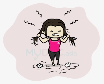 Stressed Turkey Clipart - Stressed Pulling My Hair Out, HD Png Download, Transparent PNG