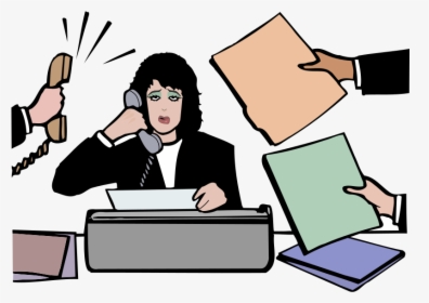Stress Clipart Stressed Employee - Stressed Transparent, HD Png Download, Transparent PNG