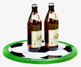 Tray, Wooden Tray, Beer, Celebration, Football - Glass Bottle, HD Png Download, Transparent PNG