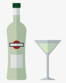 Transparent Grey Goose Bottle Png - Martini Glass, Png Download, Transparent PNG