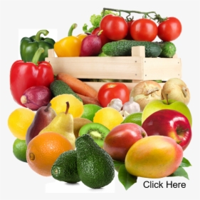 Clip Art Organic Vegetables - Box Of Fruits And Vegetables Png, Transparent Png, Transparent PNG