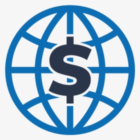Dollar Sign In Globe Png - Transparent Background Website Logo, Png Download, Transparent PNG