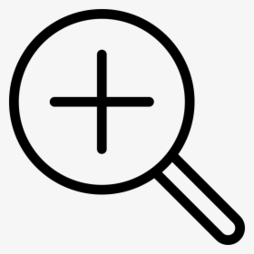 Thin Zoom In Magnify Plus - Thin Search Icon Png, Transparent Png, Transparent PNG
