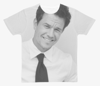 Mark Wahlberg Classic Sublimation Adult T-shirt   Class - Mark Wahlberg, HD Png Download, Transparent PNG