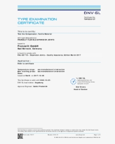 Certificate Dnv Germanischer Lloyd Frenzelit Expansion - Ums Certificate Dnv Gl, HD Png Download, Transparent PNG