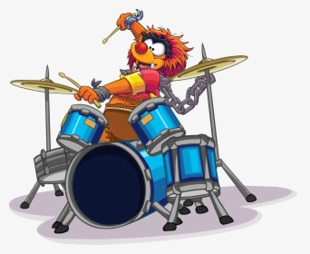 Transparent Drums Clipart - Animal Muppets Club Penguin, HD Png Download, Transparent PNG
