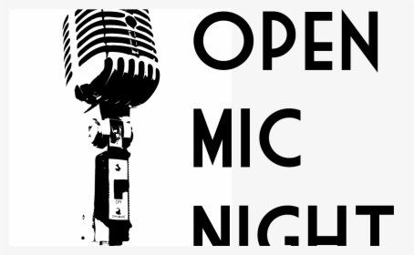 Mic Large Retro Microphone Model - Open Mic Night Clipart, HD Png Download, Transparent PNG