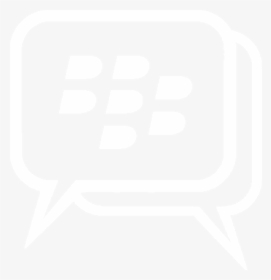 Bbm White Png Logo - Blackberry Messenger, Transparent Png, Transparent PNG
