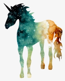 Hand Painted Watercolor Star Unicorn Png Transparent - Mane, Png Download, Transparent PNG