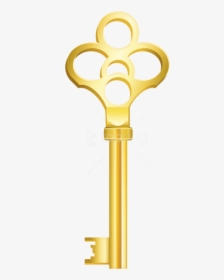 Transparent Keys Clipart - Transparent Gold Key Png, Png Download, Transparent PNG