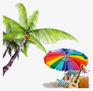Elements Summer Computer Beach File Free Download Png - Green Tree Background Png, Transparent Png, Transparent PNG