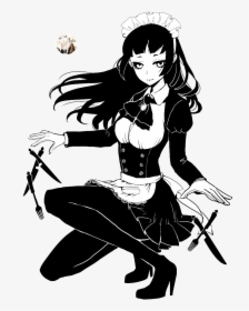 - Black And White Anime Transparent , Png Download - Anime Girl Black And White, Png Download, Transparent PNG