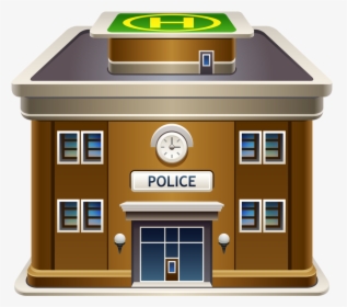 Casas, Palácios E Etc - Transparent Police Station Clipart, HD Png Download, Transparent PNG