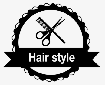 Hair Style Badge For Commercial Salon - Hair Salon Logo Png, Transparent Png, Transparent PNG