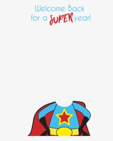 Welcome Back To School , Transparent Cartoons - Superman, HD Png Download, Transparent PNG