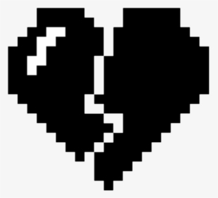 Black Heart Png Pixel - Pink Pixel Heart Png, Transparent Png, Transparent PNG