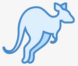 Kangaroo Clipart Blue - Kangaroo Icon Images Transparent Background, HD Png Download, Transparent PNG