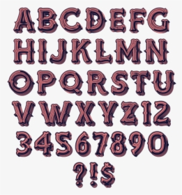 Block Font Letters - Wood Block Font, HD Png Download, Transparent PNG
