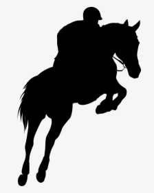 Horse Jumping Silhouette Free, HD Png Download, Transparent PNG