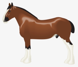 Clydesdale Horse Clip Arts - Draft Horse Png, Transparent Png, Transparent PNG