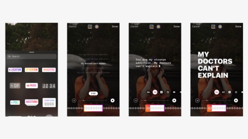 Get Lyrics On Instagram Story, HD Png Download, Transparent PNG