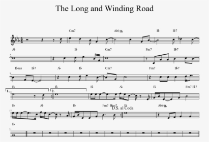The Long And Winding Road Sheet Music 1 Of 1 Pages - Merry Christmas Mr Lawrence 피아노 악보, HD Png Download, Transparent PNG
