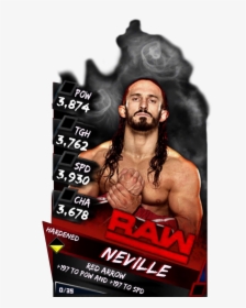 Supercard Neville S3 Hardened Raw - Wwe Supercard Hardened Cards, HD Png Download, Transparent PNG
