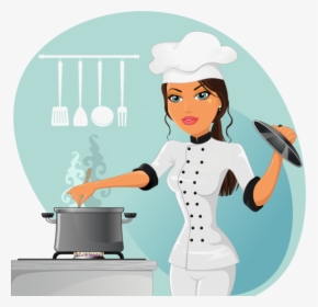 Girl Chef Cooking Clipart, HD Png Download, Transparent PNG
