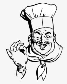 Clipart Female Chef Clipartfest 2 Clipartbarn - Chef Clipart Black And White, HD Png Download, Transparent PNG
