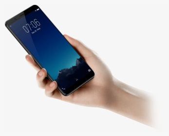 Phone In Hand Png - Vivo V7 Plus Price, Transparent Png, Transparent PNG
