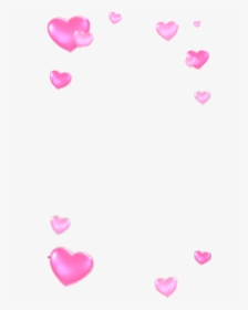 #snapchat #filter #hearts #pink - Pink Hearts Snapchat Filter, HD Png Download, Transparent PNG
