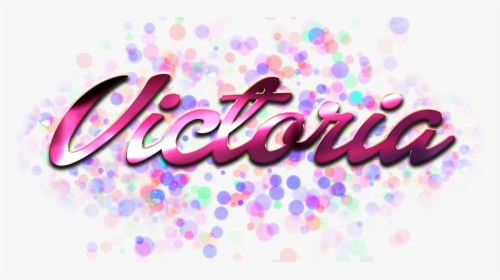 Victoria Name Logo Bokeh Png - Graphic Design, Transparent Png, Transparent PNG
