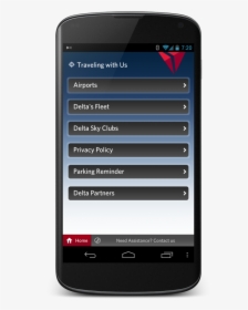 Delta Updates App With A Privacy Policy - Delta App On Android, HD Png Download, Transparent PNG