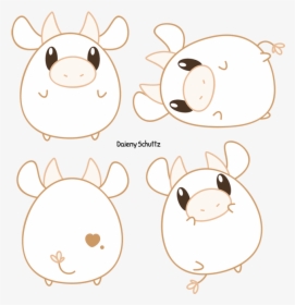 Cow At Getdrawings Com Free For Personal - Cute Cow Drawing Chibi, HD Png Download, Transparent PNG