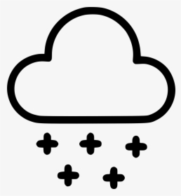 Weather Thunder Snow Cloud Nature Wind - Thunder And Cloudy Clipart, HD Png Download, Transparent PNG