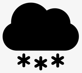 Snow Cloud - Transparent Background Snow Cloud Icon, HD Png Download, Transparent PNG