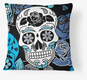 Sugar Skull Pillow Cover - Sugar Skull Pillows, HD Png Download, Transparent PNG