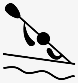 Kayak, Paddling, Kayaking, River, Kayaker, Sports, - Olympic Canoeing Symbol, HD Png Download, Transparent PNG