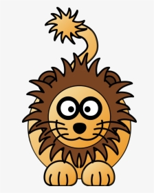 Lion Cartoon Drawing - Cartoon Clipart Lion, HD Png Download, Transparent PNG